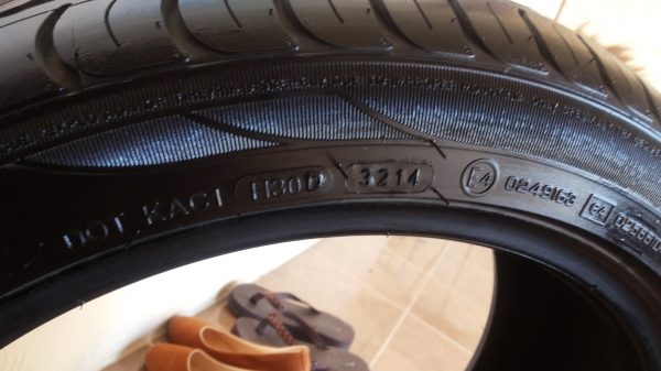 ยางดีสโตนปี14 205/45/16 ใส่ได้ไม่ถึง500กิโลเมตร