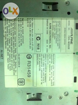 ขายAlpine IVA-W202E สภาพสวยไร้รอย เครื่องศูนย์M-Tech ขายAlpine IVA-W202E สภาพสวยไร้รอย เครื่องศูนย์M-Tech
