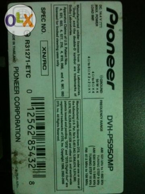 ขายPioneer DVHP5950MP DVD VCD MP3 CD เครื่องศูนย์ไทย