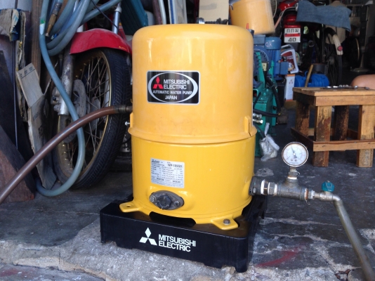 ขายปั้มน้ำอัตโนมัติ mitsubishi 100W สภาพสวยมาก วิ่งนิ่ม ตรวจเช็คแรงดันเรียบร้อยแล้ว ไม่มีรั่วซึม พร้อมใช้งาน