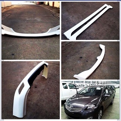 ชุดแต่ง VIOS 07-12 สีขาว พลาสติก ABS รายละเอียดราคาต่อชิ้นด้านในครับ