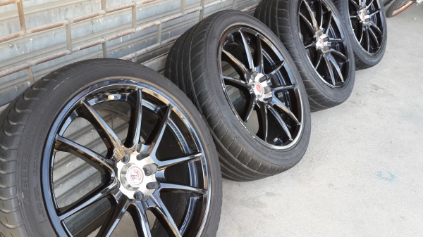 Lenso Ninja ขอบ 17 4รู100/114 พร้อมยางปี12