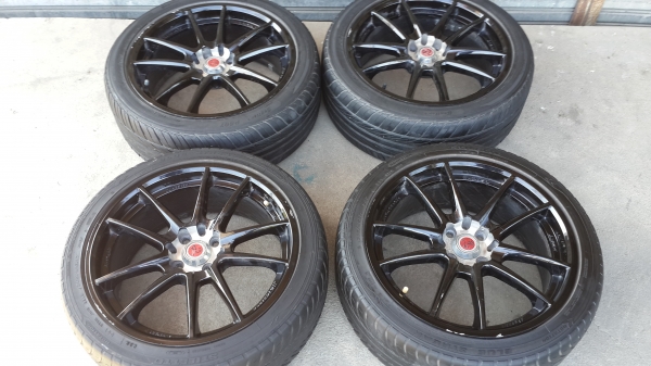 Lenso Ninja ขอบ 17 4รู100/114 พร้อมยางปี12