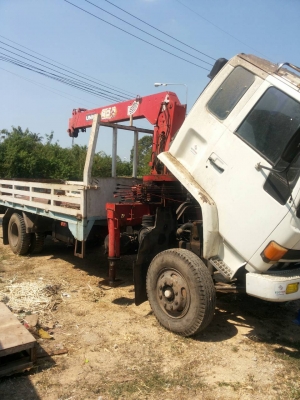 ขายด่วน รถหกล้อ เครน ISUZU ROCKY เครน 5 ตัน