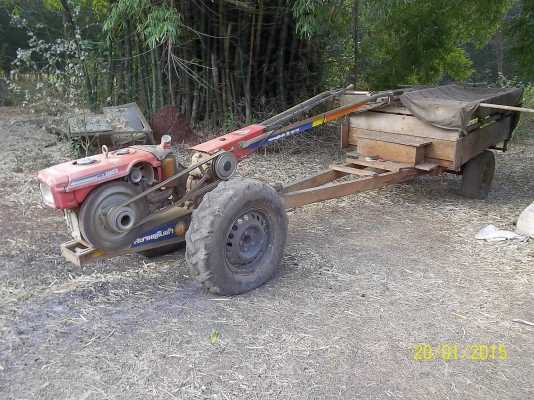 ขายรถไถเดินตาม คูบูต้า 11 แรง พร้อมเทลเลอร์