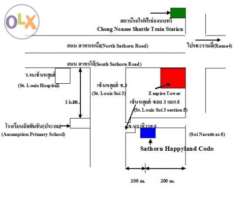 ขายคอนโด Sathorn Suite(Sathorn Happyland Condo) ขนาด 67.44 ต.ร.ม