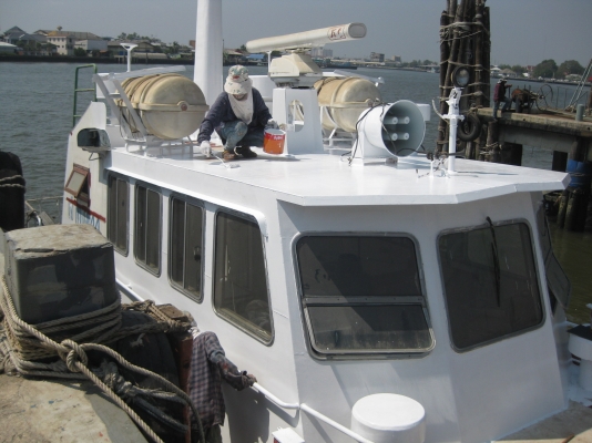 เรือเหล็ก มีทะเบียน,เอกสารครบ ตัวเรือ ยาว 17M กว้าง 4.5M ลึก 2.5M เครื่องยนต์ CAT 350HP 2 เครื่อง  พร้อมเครื่องปั่นไฟ Cummin 50KVA 1 เครื่อง