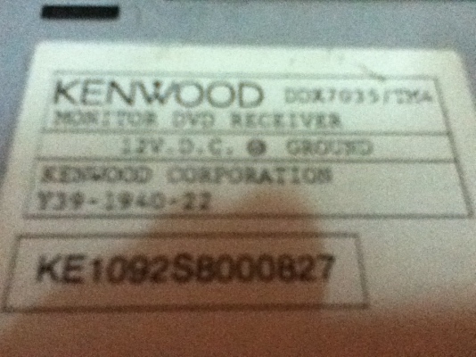 ขายวิทยุ 2 Din KENWOOD รุ่น DDX-7035 เล่น DVD,MP3,CD สภาพสวยมากๆ