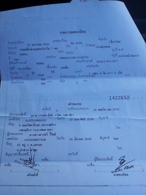 ขายรถดาวน์ Civic ปี97