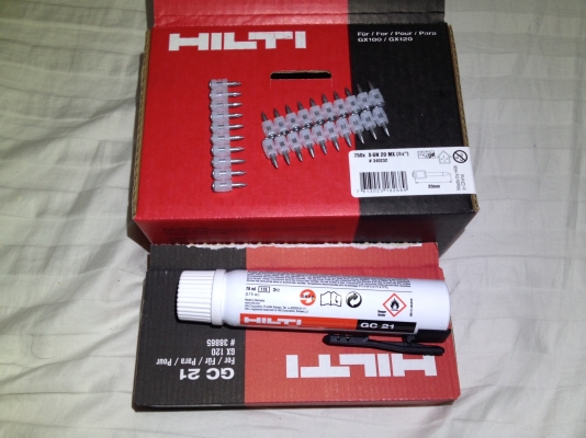 ปืนยิงตะปูคอนกรีต Hilti GX120-ME Made in Austria พร้อมกล่องพลาสติค ปืนยิงตะปูคอนกรีต Hilti GX120-ME Made in Austria พร้อมกล่องพลาสติค