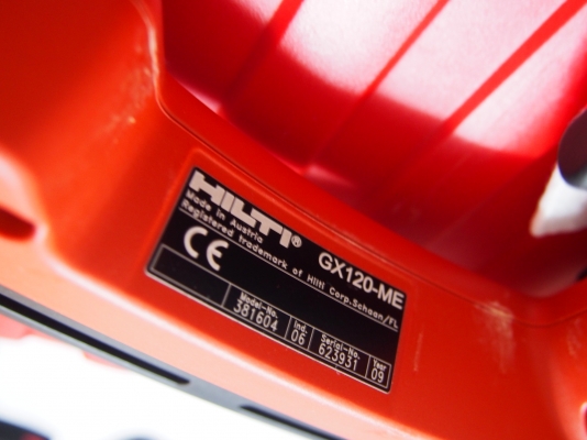 ปืนยิงตะปูคอนกรีต Hilti GX120-ME Made in Austria พร้อมกล่องพลาสติค ปืนยิงตะปูคอนกรีต Hilti GX120-ME Made in Austria พร้อมกล่องพลาสติค