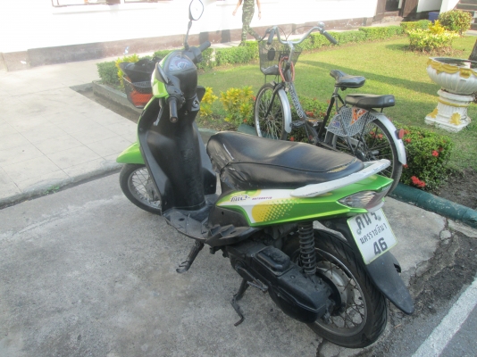 ขายมอไซดยามาฮ่ามีโอขายตามสภาพทะเบียนขาดหาไม่เจอ ทำสัญญาซื้อขายให้ครับขาย5500บาท