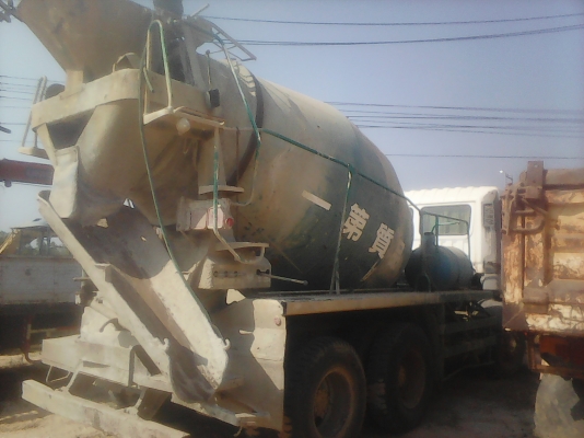 สิบล้อ HiNo-2เพา รถบรรทุกโม่ปูน สภาพดีสวยพร้อมใช้งาน ทะเบียนพร้อมโอน