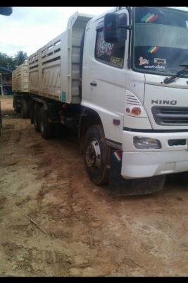 ขาย HINO 344 พ่วงแม่+ลูก ดั๊ม กระบะเหล็กสามมิตร รถปี 54