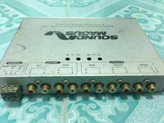 ปรีแอมป์ soundmagus 7แบนมือสองสภาพดีเบสแรงๆกลางเด่น ขาย 950 บาท