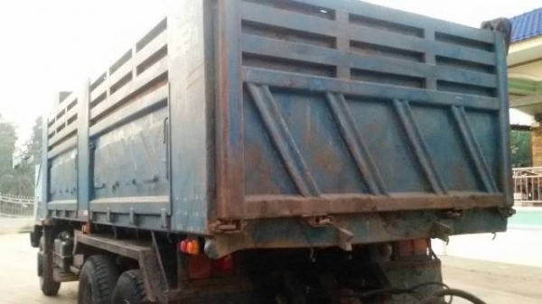 ขายรถพ่วงสิบล้อดัมพ์ MITSUBISHI M6 เครื่องเดิม 260 แรง ปี 52 กระบะดัมพ์สามมิตร ลูก 2 เพลา