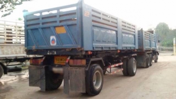 ขายรถพ่วงสิบล้อดัมพ์ MITSUBISHI M6 เครื่องเดิม 260 แรง ปี 52 กระบะดัมพ์สามมิตร ลูก 2 เพลา