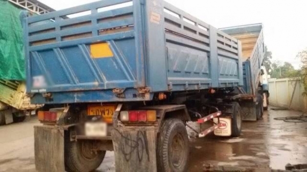 ขายรถพ่วงสิบล้อดัมพ์ MITSUBISHI M6 เครื่องเดิม 260 แรง ปี 52 กระบะดัมพ์สามมิตร ลูก 2 เพลา