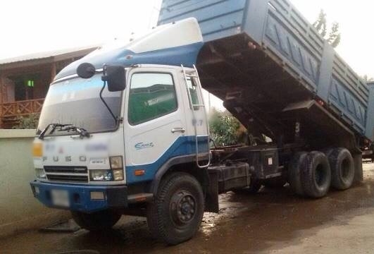 ขายรถสิบล้อดัมพ์ Mitsubishi M6 เครื่องเดิม 260 แรง ปี 52 กระบะดัมพ์สามมิตร มีระบบลากพ่วง