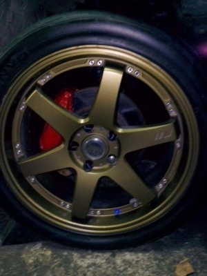 ขายล้อแม็กte37ก้านตรงขอบ19พร้อมยาง4วง