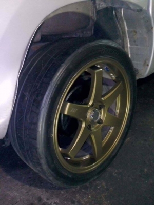ขายล้อแม็กte37ก้านตรงขอบ19พร้อมยาง4วง