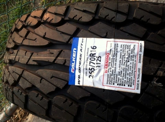 ขายยางAll-Terrain  Falken Wildpeak A/T มี3ขนาดครับ