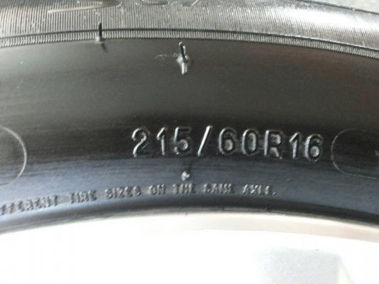 ล้อแม็คเดิม Camry ขอบ 16 พร้อมยางบริสโตน 215-60R16 ปี13