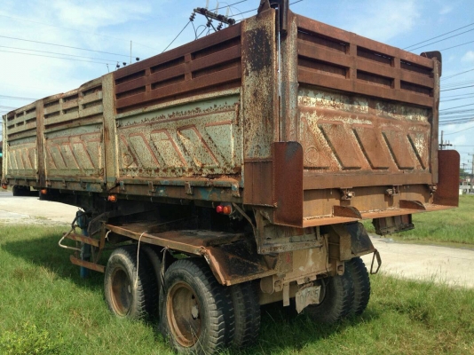 (มี2หาง)หางเทเลอร์ เซมิดั้มของสามมิตร ปี*39 ยาว8.50ม.ใช้งานปกติ ยางสวย