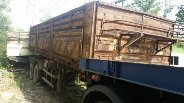 (มี2หาง)หางเทเลอร์ เซมิดั้มของสามมิตร ปี*39 ยาว8.50ม.ใช้งานปกติ ยางสวย