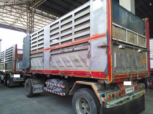 ขายรถสิบล้อ hino FM1J สมอทอง ดั้มสามมิตรคอกเกษตร พ่วงแม่ลูก รถพร้อมใช้ ราคาต่อรองได้