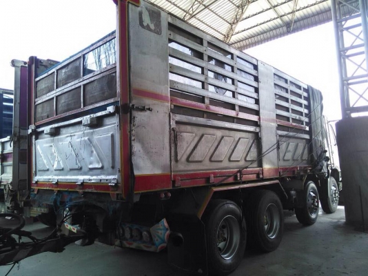 ขายรถสิบล้อ hino FM1J สมอทอง ดั้มสามมิตรคอกเกษตร พ่วงแม่ลูก รถพร้อมใช้ ราคาต่อรองได้