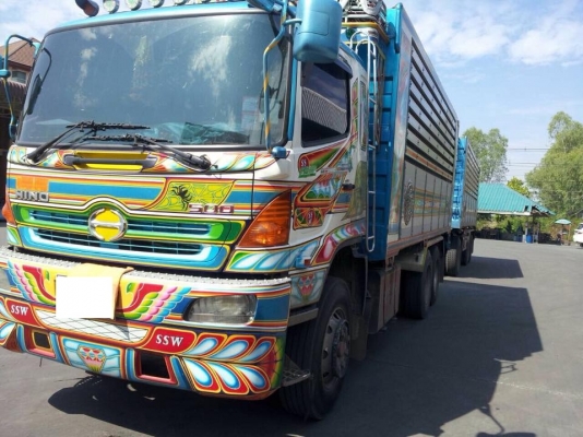 ขายรถสิบล้อ hino fm2P 380 แรง ปี 52 คอกเกษตรดั้มเนียมเกษตร อู่ ศรีสวัสดิ์ รถพร้อมใช้