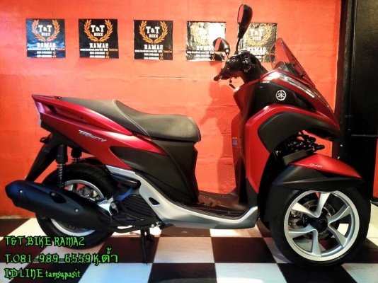 T&amp;T BIKE RAMA2 นำรถป้ายแดงมาขายครับยกกับมาจากศูนย์YAMAHA ขายเพียง 72500฿ YAMAHA TRICITY ปี2015 เลขไมล์13