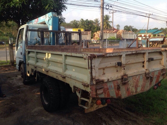 ขายรถบรรทุก 6 ล้อกระบะคาร์โก้ติดเครน TANADO 2.2 ตัน ISUZU NKR 88 แรงม้า กระบะยาว 3.50 เมตร ราคา 420000