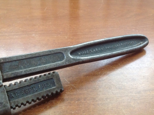ขายคอม้า Vintage Larco wrench & mfg corp Chicaco U.S.A. 14" อายุ 100 ปี ขายคอม้า Vintage Larco wrench & mfg corp Chicaco U.S.A. 14" อายุ 100 ปี