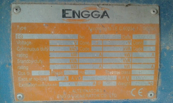 ขายเครื่องปั่นไฟ 250 KVA สองตัวควบ ราคาถูก