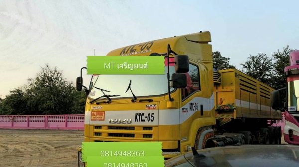 ขายสิบล้อหัวลาก ISUZU 360แรงม้า หางชิมิดั๊มพ์3เพลายัดยกล้อได้STแยกหัว+หางได้คะ