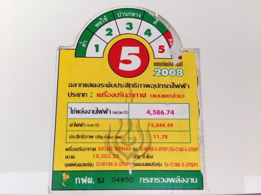 **** ขายแอร์ SAIJO DENKI 18000 BTU สภาพสวย **** **** ขายแอร์ SAIJO DENKI 18000 BTU สภาพสวย ****