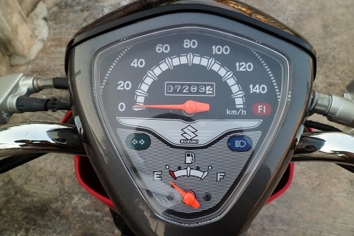 Suzuki Let 2014 แดงเทา วิ่งน้อย สวยๆ ส่งฟรีทั่วไทย