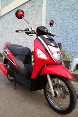 Suzuki Let 2014 แดงเทา วิ่งน้อย สวยๆ ส่งฟรีทั่วไทย