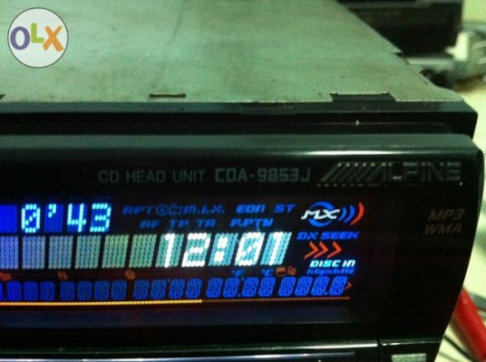 Alpine CDA-9853J 24Bit Mp3 CD FM AUX