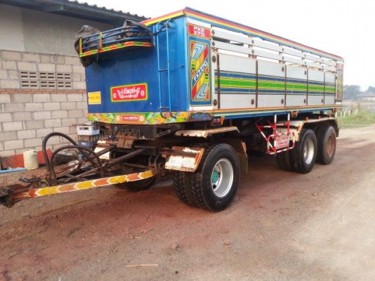 ขายลูกพ่วง 3 เพลาดั้มแท้ อู่ สไฟบูรณ์ ปี 2551 ฝีมือการต่ออันดับต้นๆๆของไทย แข็งแรง ทนทาน คานใหญ่ เบรกใหญ่  ใช้น้อยมาก รถมือเดียว