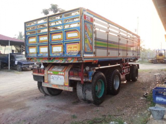 ขายลูกพ่วง 3 เพลาดั้มแท้ อู่ สไฟบูรณ์ ปี 2551 ฝีมือการต่ออันดับต้นๆๆของไทย แข็งแรง ทนทาน คานใหญ่ เบรกใหญ่  ใช้น้อยมาก รถมือเดียว