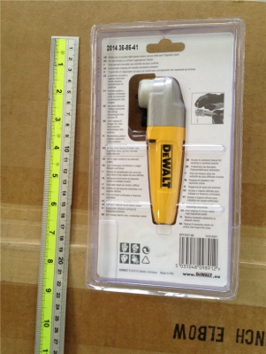 ตัวแปลงไขควงหัวงอ 90องศา DeWALT สำหรับงานไขน็อตในที่แคบถึง6ซม.เป็นแบบแม่เหล็กพร้อมดอกไขควง8แบบ