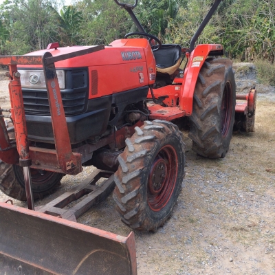 ขาย KUBOTA L4508 พร้อมดันหน้า(โรตารี่ขายแล้ว) ราคา 210,000 สอบถาม 0818618678 อ.แกลง จ.ระยอง