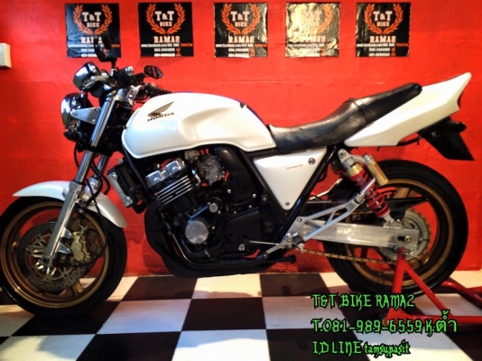T&amp;T BIKE RAMA2 รถเข้าใหม่ครับ 64500 ฿HONDA CB400 ปี98 VS.S แท้ รหัสตรงปีครับ อินวอย สรรพสามิตแท้ สีสวยเครื่องดี การันตีของเเต่งตามรูปครับ ขับขี่ดี ไม่มีสดุด ศูนย์ตรงดี