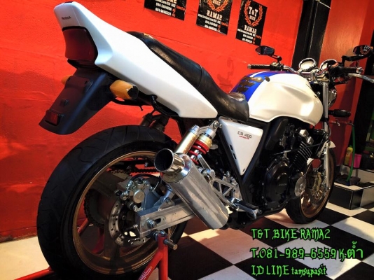 T&amp;T BIKE RAMA2 รถเข้าใหม่ครับ 64500 ฿HONDA CB400 ปี98 VS.S แท้ รหัสตรงปีครับ อินวอย สรรพสามิตแท้ สีสวยเครื่องดี การันตีของเเต่งตามรูปครับ ขับขี่ดี ไม่มีสดุด ศูนย์ตรงดี