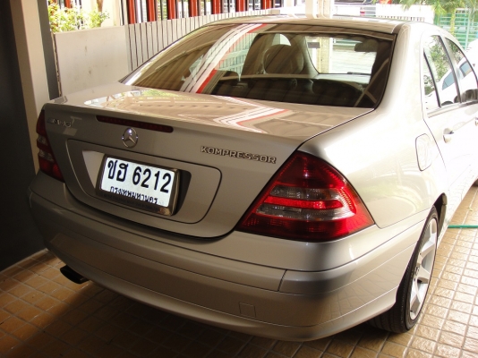 ขาย benz c class ตัว sport edition รถมือเดียว  2007 BENZ, C180 1.8 KOMPRESSOR ELEGANCE โฉม W203 (ตาถั่ว) สีบรอนซ์เงิน เกียร์ออโต้