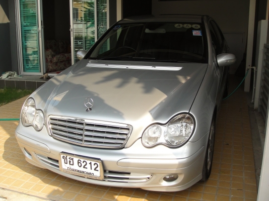 ขาย benz c class ตัว sport edition รถมือเดียว  2007 BENZ, C180 1.8 KOMPRESSOR ELEGANCE โฉม W203 (ตาถั่ว) สีบรอนซ์เงิน เกียร์ออโต้