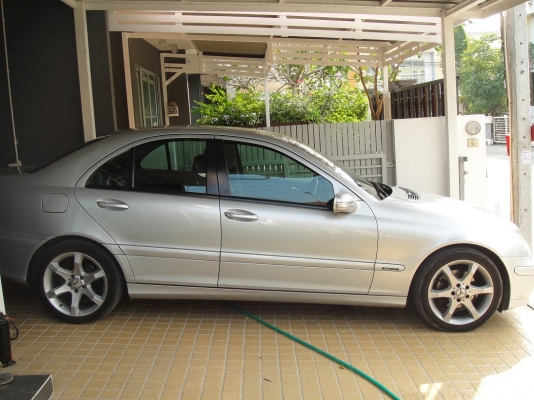 ขาย benz c class ตัว sport edition รถมือเดียว  2007 BENZ, C180 1.8 KOMPRESSOR ELEGANCE โฉม W203 (ตาถั่ว) สีบรอนซ์เงิน เกียร์ออโต้